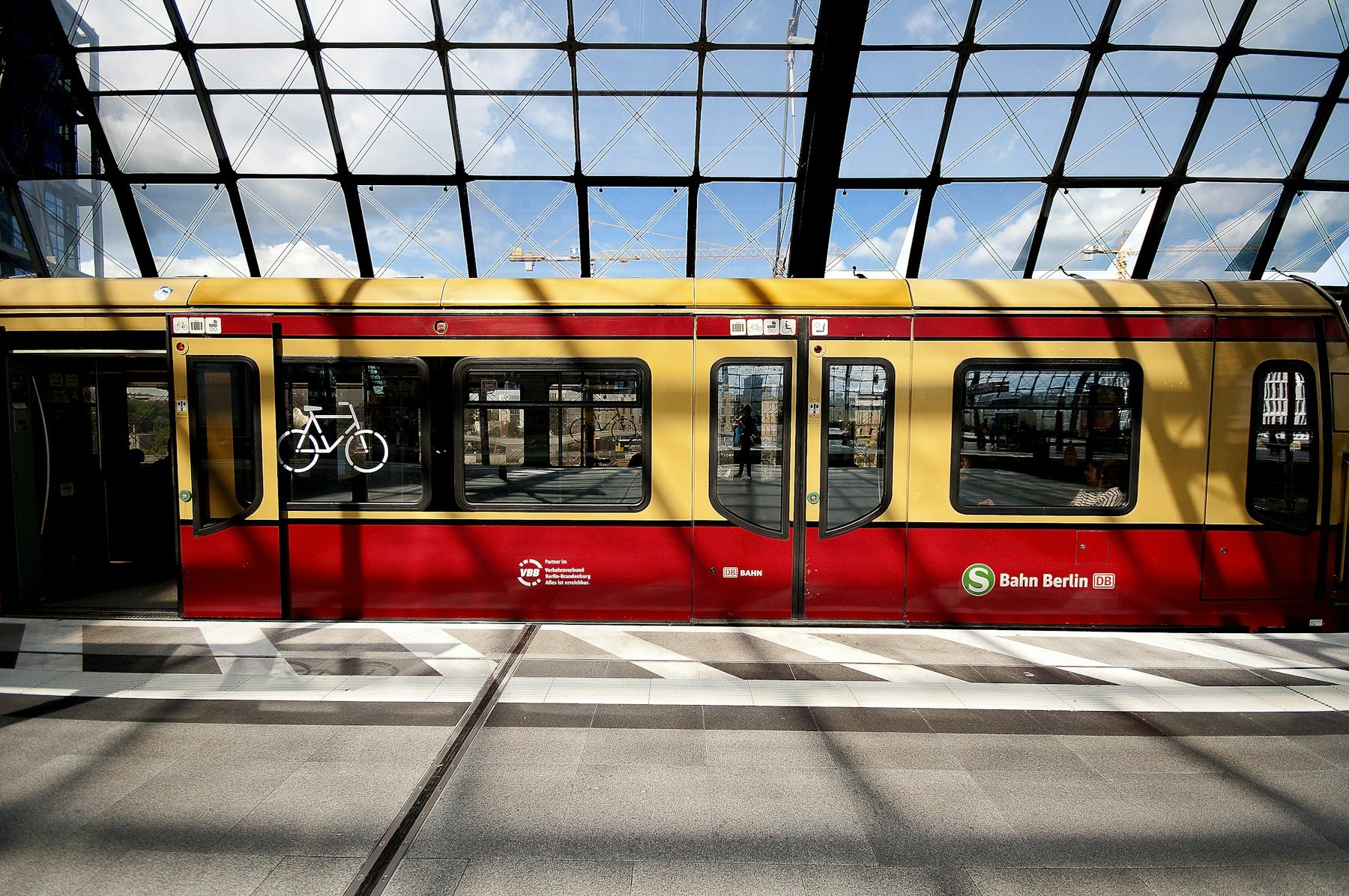 Berlin S-Bahn train standing at a station
