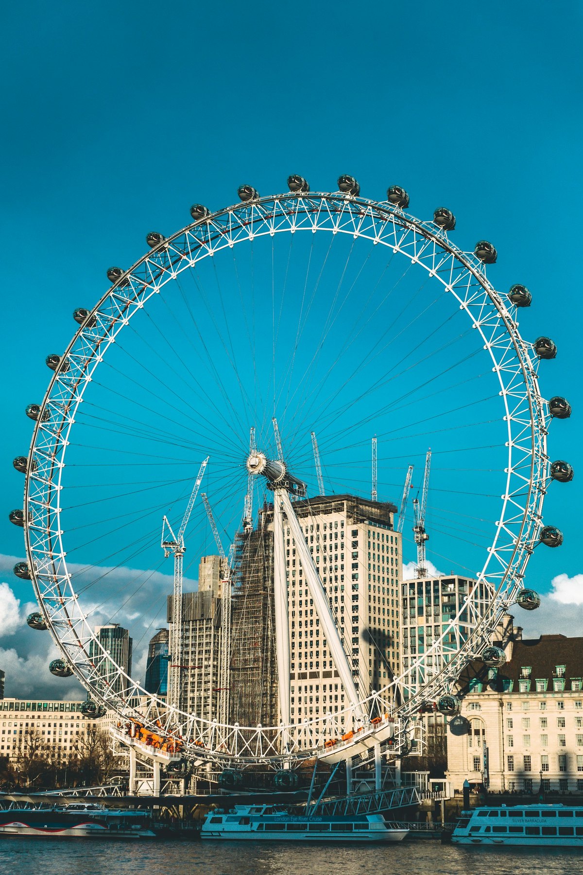 London Eye beside the River Thames