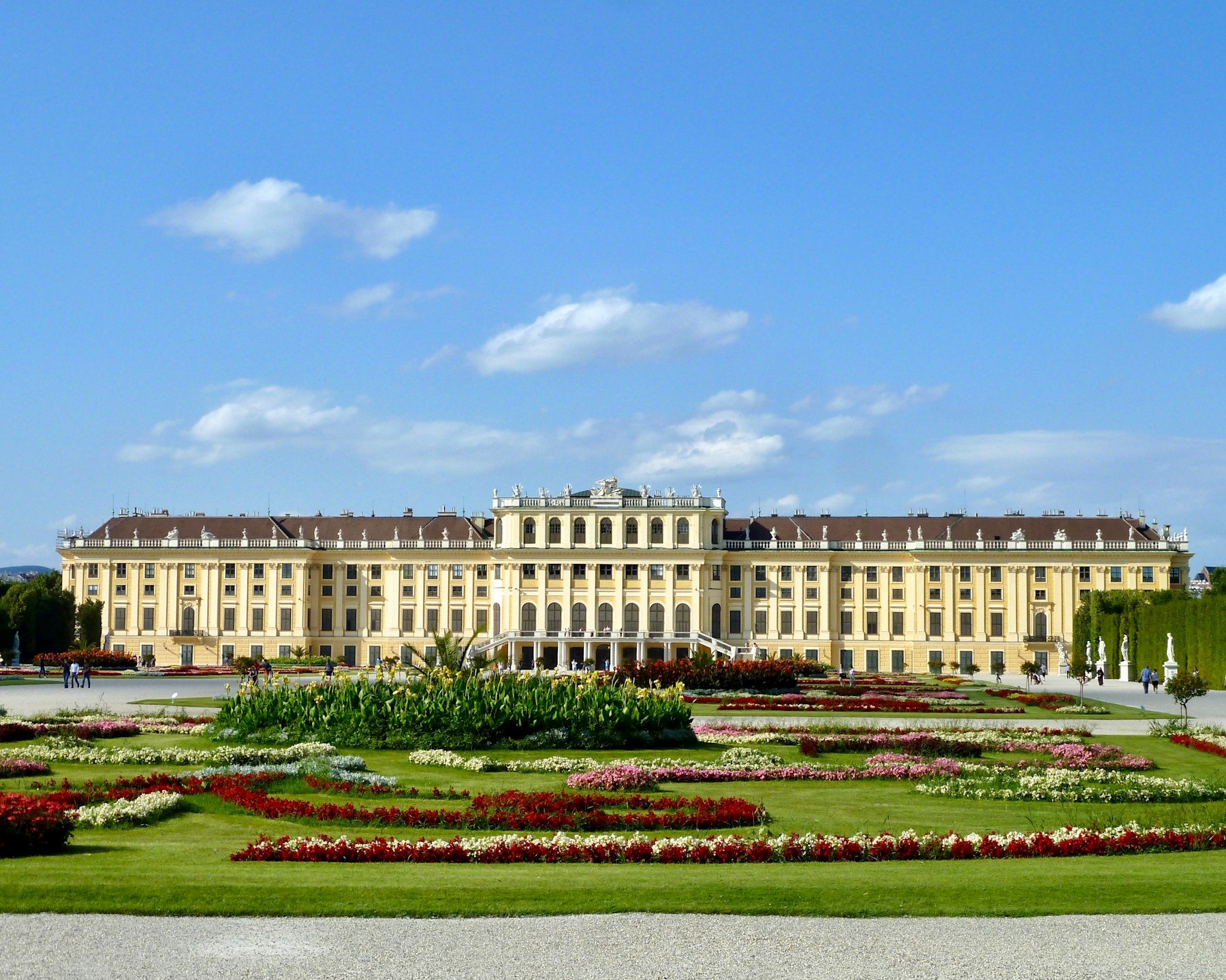 Schönbrunn Palace and gardens in Vienna