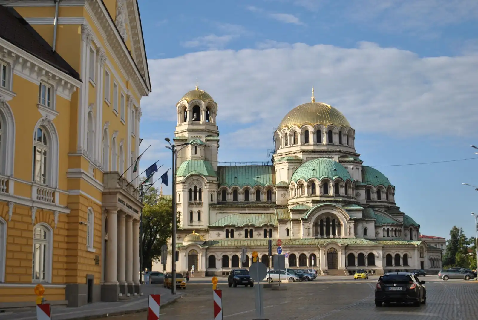 Alexander Nevsky Cathedral and its domes in Sofia
