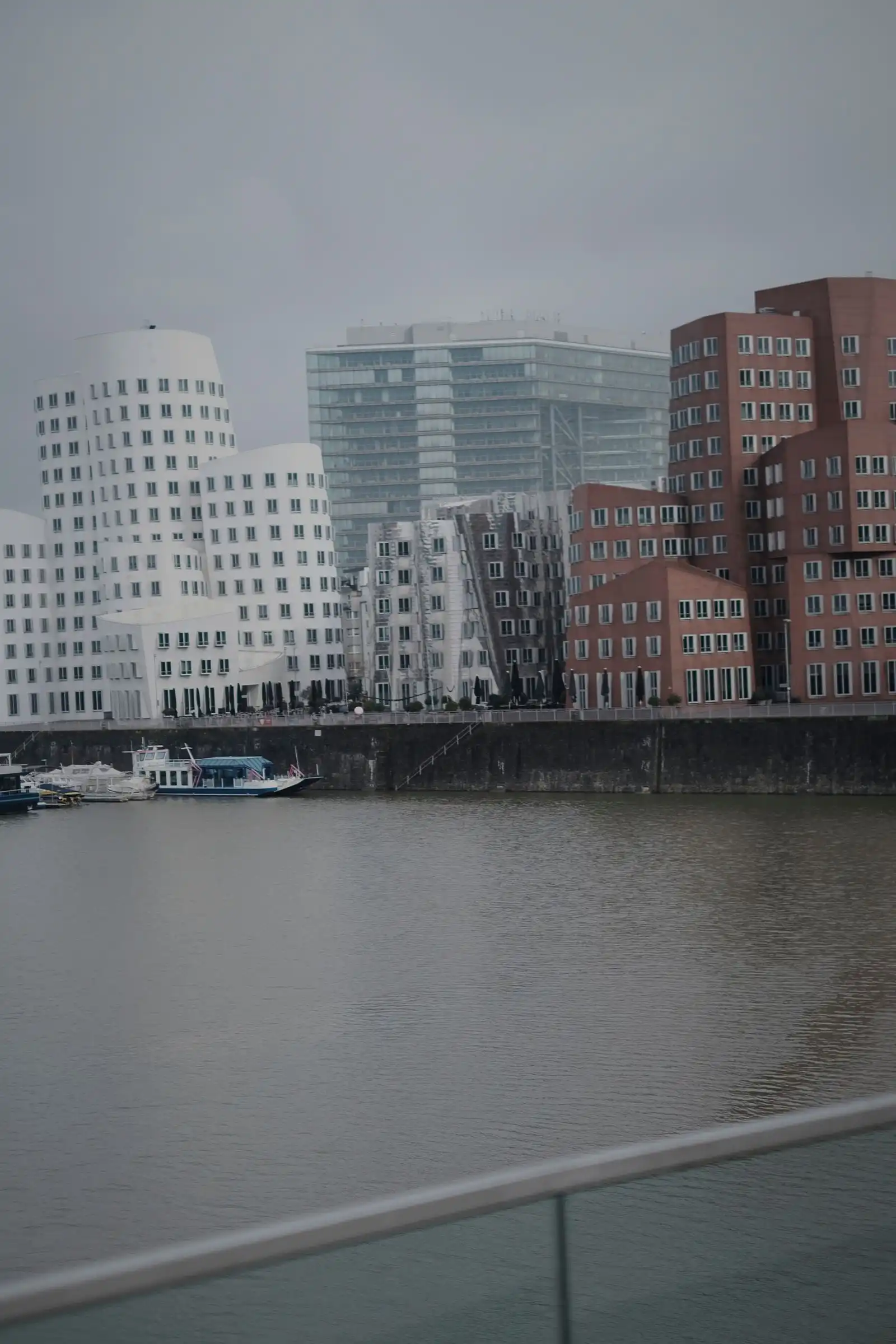 Modern buildings along Düsseldorf's waterfront