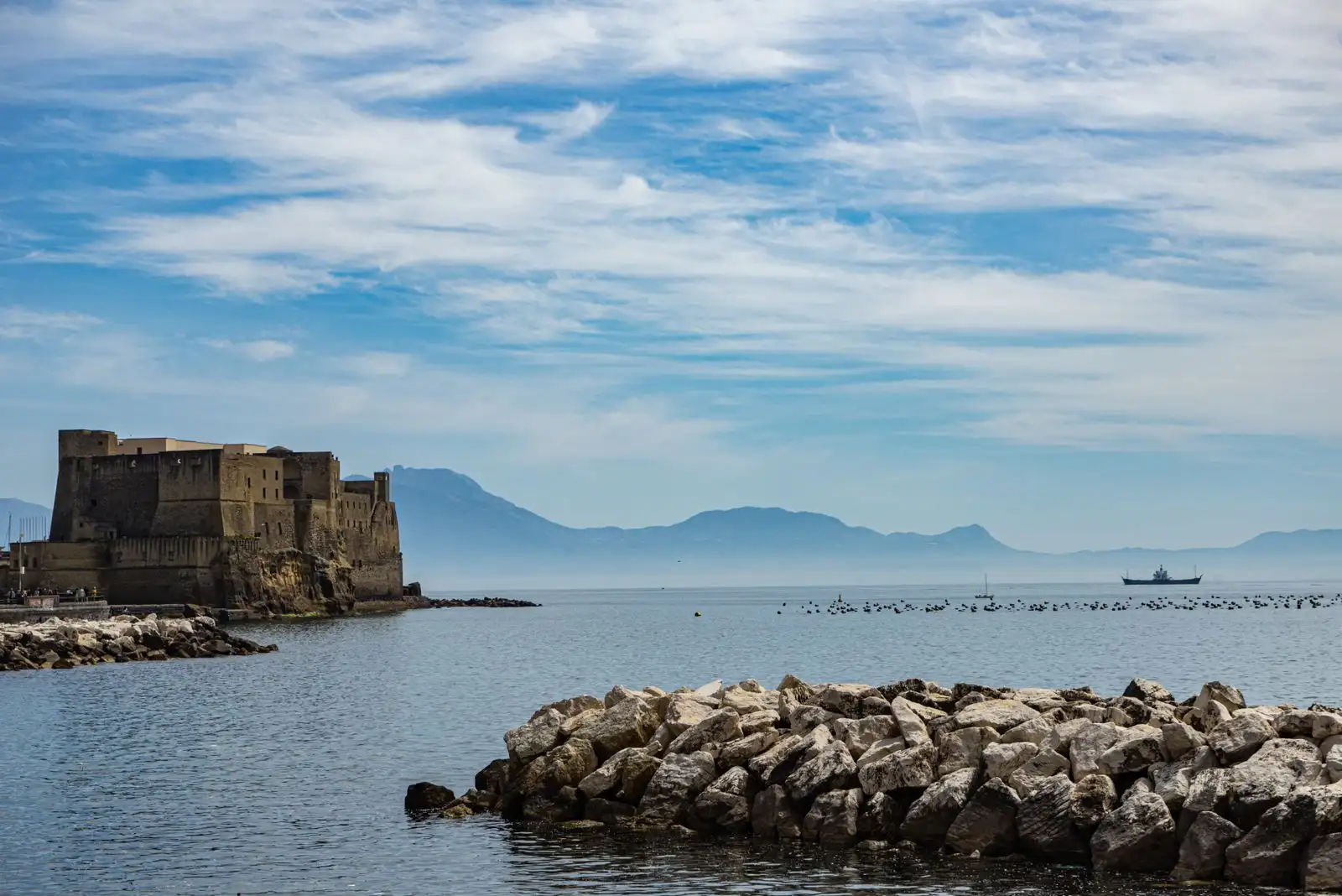 Castel dell'Ovo beside the Bay of Naples
