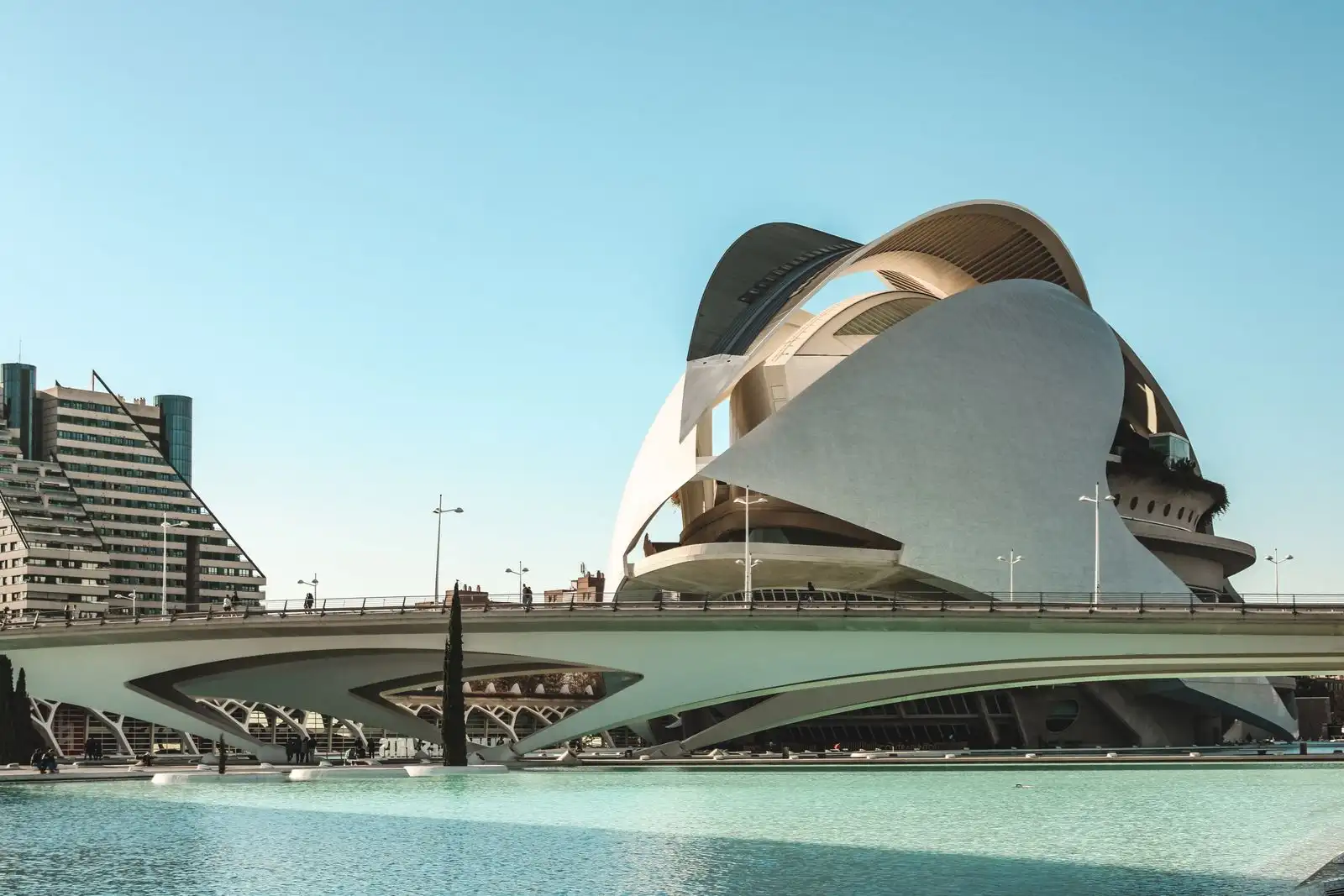 The Palau de les Arts Reina Sofía at the City of Arts and Sciences in Valencia