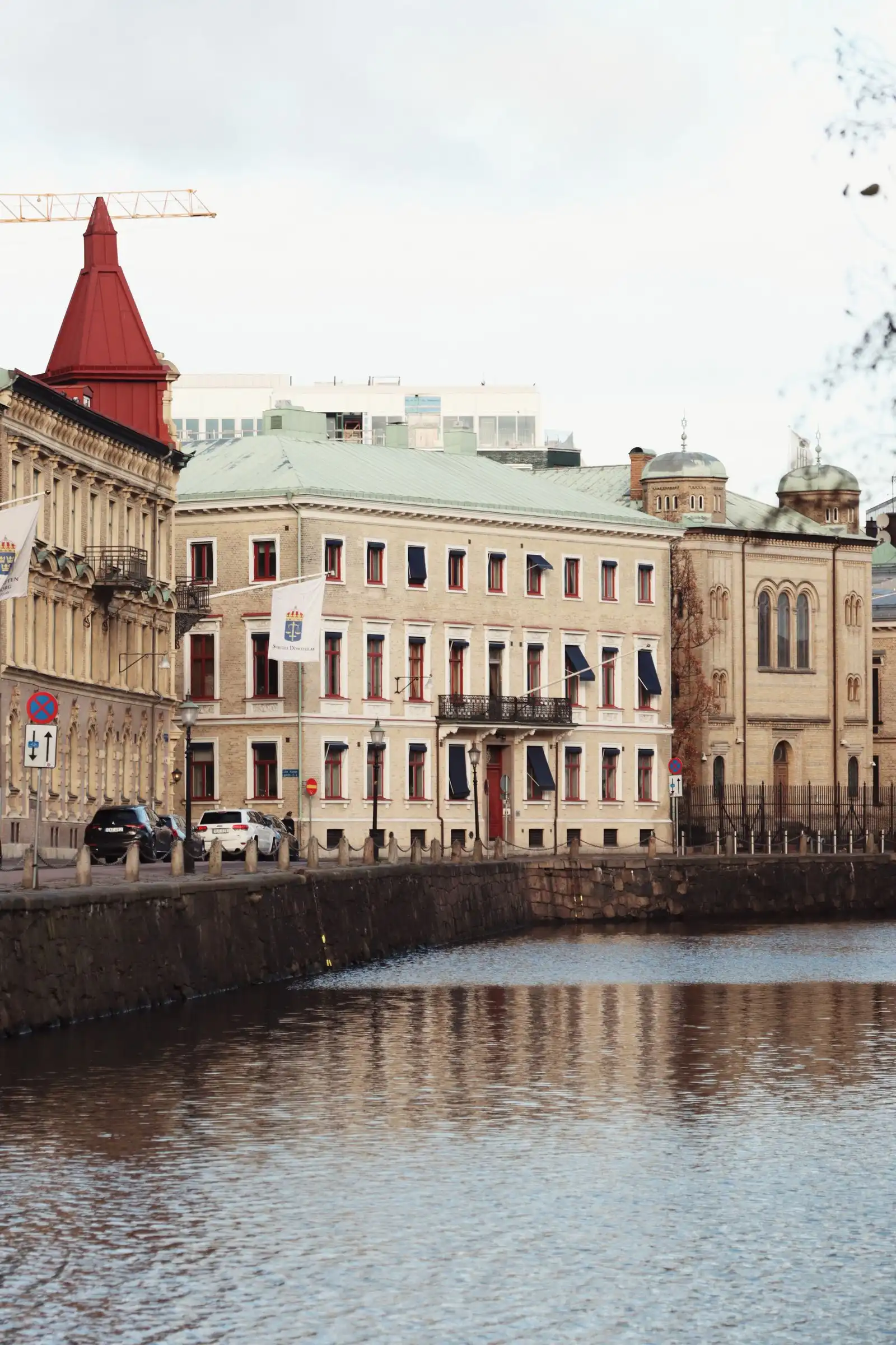 A historic facade in Gothenburg