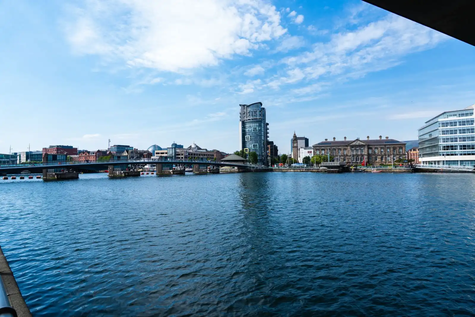 Belfast buildings beside the River Lagan