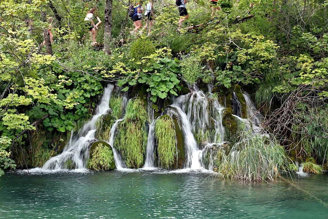 Waterfalls and lakes at Plitvice Lakes National Park